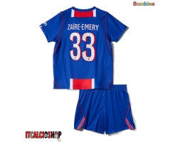 Paris Saint-Germain Warren Zaire-Emery #33 Prima Maglia Bambino 2026-27 Manica Corta (+ Pantaloni corti)